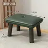 Taburete pequeño para uso doméstico, un taburete sofá tapizado de lujo ligero para la sala de estar, un taburete bajo resistente y duradero, un taburete para cambiarse los zapatos, un banco pequeño, cómodo para sentarse durante mucho tiempo