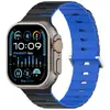 Fábrica Adecuado para Apple Watch Serie Completa S1-11/Ultra/Se Armónica Correa de Silicona Magnética de Dos Tonos