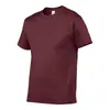 Camiseta Básica de Algodón para Hombre de Manga Corta Casual Clásica Negra
