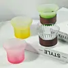 Taza de Café Creativa de Alta Gama con Patrón Vertical de Color Degradado para Colgar de la Oreja, Taza para Bebidas Frías, Taza para Malteada Helado, Vaso para Beber Doméstico