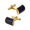 Manzanillas de Metal Dongguan Arco Piedra de Arena Azul Tianhe Gemelos para Camisa Francesa Gemelos para Traje de Hombre de Alta Gama