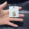 Diseño Minimalista Orejeras de Otoño para Mujer, Aguja de Plata S925, Moda Versátil de Lujo Ligero de Nicho, Galvanizado Ecológico