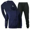 2026 Nueva Moda Cómodo Unisex Otoño/Invierno Conjunto de Tres Piezas de Sudadera de Felpa y Pantalones Deportivos Casual Manga Larga