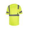 Ropa Reflectante con Advertencia de Seguridad de Estándar Americano para Construcción Vial, Hecha de Camiseta Reflectante de Poliéster Tejido de Ojo de Pájaro