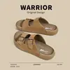 Pantuflas de meter para mujer, nuevo modelo versátil retro de verano 2026 tipo Birkenstock, sandalias transpirables de suela blanda para mujer, zapatos de playa