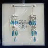 Pendientes de gota con incrustaciones de diamantes transfronterizos europeos y americanos, pendientes de lujo de alta gama, accesorios para orejas de moda de nicho, venta al por mayor desde fabricante de Yiwu