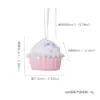 Serie de Donas Navideñas Colgante de Pastel Pequeño de Helado Navideño Decoraciones para Árbol de Navidad Regalos de Navidad