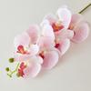 Flor artificial Phalaenopsis 3D de 7 cabezas Flor de plástico europea Pegamento suave para el hogar Phalaenopsis al por mayor y al por menor