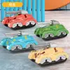 Vehículo de Ingeniería Inercial para Niños Camión de Bomberos Militar Saneamiento Vehículo de Tracción Delantera Modelo de Coche de Juguete Pequeño Regalo Colección de Coches Flota