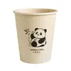 Vasos de Papel de Fibra de Bambú Grado Alimenticio Engrosados Hogar Comercial Oficina Vasos para Bebidas Calientes Café Té de Leche 500 piezas Caja Completa Venta al por Mayor