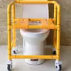 Silla de Baño, Silla para Inodoro de Ancianos, Silla de Doble Propósito para Ducha e Inodoro, Silla para Inodoro en Cuclillas, Acero Inoxidable ABS, Adecuada para Ancianos, Taburete de Ducha