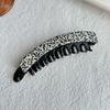 Grampo de cabelo de leopardo de ácido acético feminino para rabo de cavalo alto parte de trás da cabeça grampo banana grampo de cabelo adorno de cabelo grampo vertical requintado acessórios de cabelo