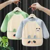 Babero para bebé, ropa para comer de niños, bata impermeable y anti-manchas de manga larga, babero para alimentación de bebés, ropa de alimentación lavable