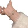 Pulsera de mariposa de diamantes de color fresco pequeño de principios de primavera, temperamento de moda, dulce, versátil, simple, personalidad, cuentas