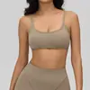 Ropa de yoga cruzada para mujer con cuello redondo grande, almohadillas removibles en el pecho, efecto refrescante, sujetador deportivo amigable con la piel, sujetador de fitness Pilates