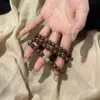 Pulsera Estilo Chino, Pulsera de Cuentas Flor Mariposa Estilo Étnico, Joyería Regalo para Mejor Amiga, Regalo Festival Qixi para Mejor Amiga