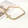Nueva oferta especial pulsera de acero inoxidable con cuentas y colgante de cruz transfronteriza, alta calidad para mujer, cuenta redonda, acero de titanio, cordón elástico