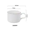 Taza de Café de Alta Gama Exquisita Estilo Europeo Pequeña Lujo Taza de Café Platillo Juego de Té de la Tarde Juego de Taza de Café Americano