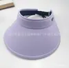 2026 Sombrero de Sol de Verano Nuevo Estilo para Deportes al Aire Libre para Mujer con Ala Ancha, Seda de Hielo Transpirable Estilo Coreano con Parte Superior Abierta