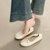 Primer Encuentro Ji Dan Juan Zapatos Slip-on Planos para Mujer 2026 Nuevo Otoño Moño Suela Suave Parte Superior Suave Zapatos de Mujer