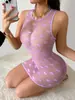 Nova lingerie sexy estilo europeu e americano, body sexy de renda transparente, lingerie erótica modeladora e provocante