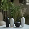 Jingdezhen Cerámica Blanca Hecha a Mano Florero Minimalista Moderno Sala de Estar Mesa de Comedor Decoración para Arreglos Florales Envío Gratis