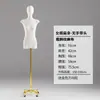 Mannequin Feminino de Meio Corpo com Cobertura de Tecido, Adereço de Exibição com Membros Móveis para Vitrine de Loja de Roupas