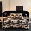 Estilo Maillard Plush Imitação Coelho Veludo Leite Cama Conjunto de Quatro Peças Lençóis de Veludo Coral Capa de Edredom Cama Lençóis de Cama Cobertura de Cama Roupa de Cama