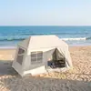 Tienda de campaña inflable para acampar al aire libre, tienda de campaña de apertura rápida sin montaje, tienda de campaña portátil de ocio familiar