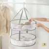 Direto do Fabricante: Cesta de Secagem Simples de Cor Matcha de Camada Única/Dupla para Roupas, Roupas Íntimas, Suéteres e Meias
