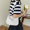 Bolsa Feminina de Nylon Nova 2025, Bolsa Transversal Estilosa de Bolinhas Fresca de Verão, Bolsa de Ombro Fofa para Estudante, Bolsa Feminina da Moda