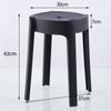 Banco de Plástico para el Hogar Apilable Banco Ciclón Simple Sala de Estar Mesa de Comedor Banco Redondo Portátil Banco Molino de Viento Banco Creativo