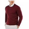 Spot Export 2025 Nueva Ropa de Punto de Cuello Redondo Casual de Color Puro Ropa de Punto para Hombre Ropa de Punto para Hombre Talla Grande