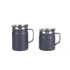 Taza térmica simple de acero inoxidable alto valor de color para niñas con pajita y asa taza de café para oficina taza de vacío venta al por mayor