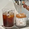 Vaso de Vidrio Simple, Taza de Leche, Vaso para Agua con Gas, Vaso de Jugo Estilo Ins, Vaso para Bebidas Frías, Vaso para Café Helado Latte Americano