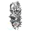 Suministro Exclusivo Transfronterizo de Tatuajes de Cofre de Dragón y Hombro, Tatuajes de Flor de Dragón en el Brazo, Tatuajes Realistas de Línea, Impermeables, de Larga Duración, Audaces Pegatinas de Tatuaje Estilo Celebridad de Internet