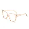 Armazón de Gafas Cat-Eye Clásico Transfronterizo de Marco Grande Anti Luz Azul para Hombres y Mujeres Sin Graduación Armazón de Gafas Cateye Elegante