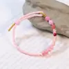 Pulsera tejida de aventurina para mujer, pulsera hecha a mano de tendencia nacional, regalo de diseño nicho estilo étnico, pulsera apilable de lujo ligero