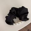 Tela Perla Diadema Satén Estilo Coreano Anillo para el Cabello Intestino Grueso Goma Ponda de Alta Calidad Goma Elástica Tendón Bola Cuerda para el Cabello Flor para el Cabello Accesorios para el Cabello