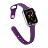 Correa de Silicona con Hebilla Inversa de Cintura Delgada Apple Adecuada para Apple iWatch Reloj Correa de Silicona 38/40/41mm