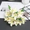 Flores Artificiales Little Lily Exhibición de Flores para Balcón y Ventana Macizo de Flores para Exteriores Flores Falsas Decoración del Hogar Flores de Tela de Seda Fabricante Venta al por Mayor