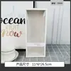 Día del Maestro flor eterna Flor jabón flor rosa caja de regalo transparente caja vacía PVC cartón blanco ventana totalmente transparente