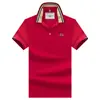 Ali Tiger Verão Masculino Nova Marca Paul Solta Bordada Manga Curta Camiseta Masculina T Negócios Gola Lapela Camisa Polo Masculina