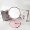 Espelho de Maquiagem LED, Iluminação Ajustável em Três Cores, Espelho de Mesa com Luz de Preenchimento, Espelho de Maquiagem para Bancada, Espelho Redondo