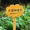 Estaca de Solo Anticorrosiva para Horta Placa Placa Vertical para Jardim de Infância Placa de Identificação de Planta Sinalização Externa Placa de Madeira Gravação