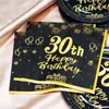 En stock Transfronterizo Nueva Serie de Cumpleaños Impresión a Color Servilleta Taza Boca de Flor Tela Impresa Servilleta Papel de Servilleta Venta al por Mayor
