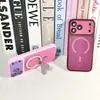 Funda de teléfono magnética con textura de tela color-blocking adecuada para Apple 18/17promax/16/15/13 material transfronterizo nuevo tpu