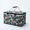 Canasta de picnic en stock cesta aislada cesta plegable cesta de compras de supermercado bolsa de mano para picnic al aire libre camping caja para llevar entrega a domicilio
