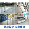 Conectores para Tubo Cuadrado Acero Inoxidable Galvanizado 20 Aleación de Aluminio 25 Tubo de Acero Cuadrado 30 Abrazaderas Fijas Componentes de Fijación sin Soldadura