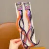 Peruca Trançada Infantil, Ferramenta de Penteado para Meninas, Presilha Lateral Gradiente My Little Pony para Bebê, Acessórios de Cabelo Fofos para Meninas Pequenas